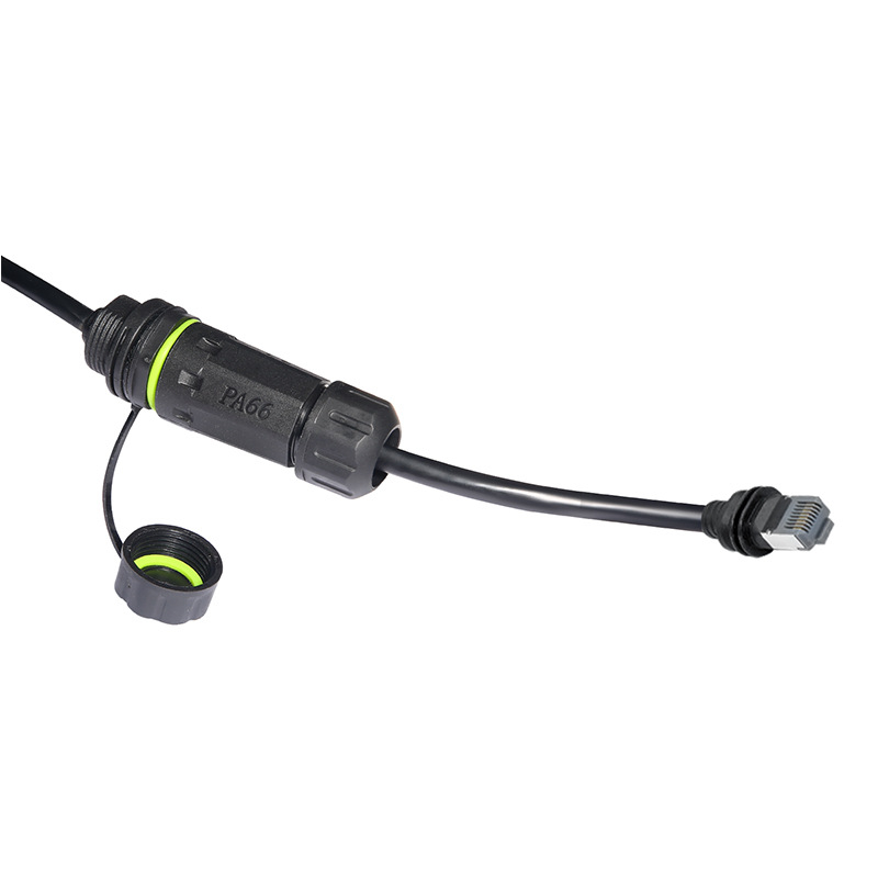 Trečiosios kartos tiesus stačiakampis palydovinis pakaitinis kabelis Gen3 tinklo kabelis tarpvalstybinis M20 vandeniui atsparus jungtis Starlink kabelis