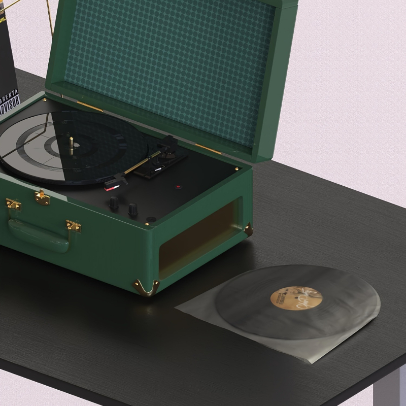 12-tolline vinüül-LP plaadikott vinüülümbrikuga sisekott kaitseümbris paksendatud välimine kott plaadikott paksendatud antistaatiline