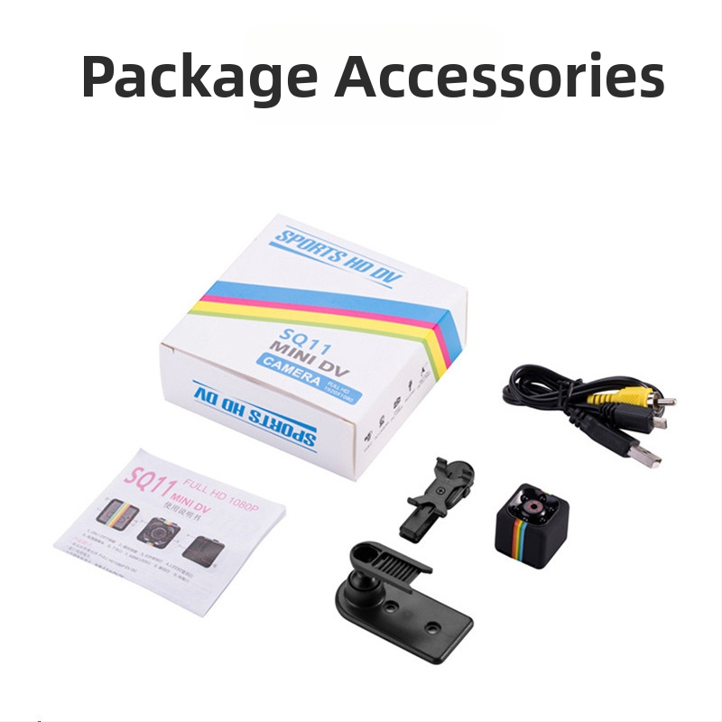 Авиационна камера HD 1080P инфрачервена нощна визия спортна камера домашна SQ11 Dv детска малка камера за палец