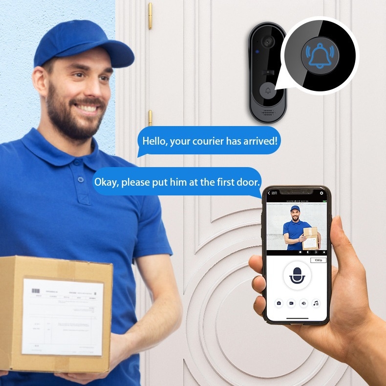 Tehase hulgimüük M9 nutika elu video uksekell tuya kaugjuhtimispuldi kõrglahutusega öise nägemise monitor hoone intercom video