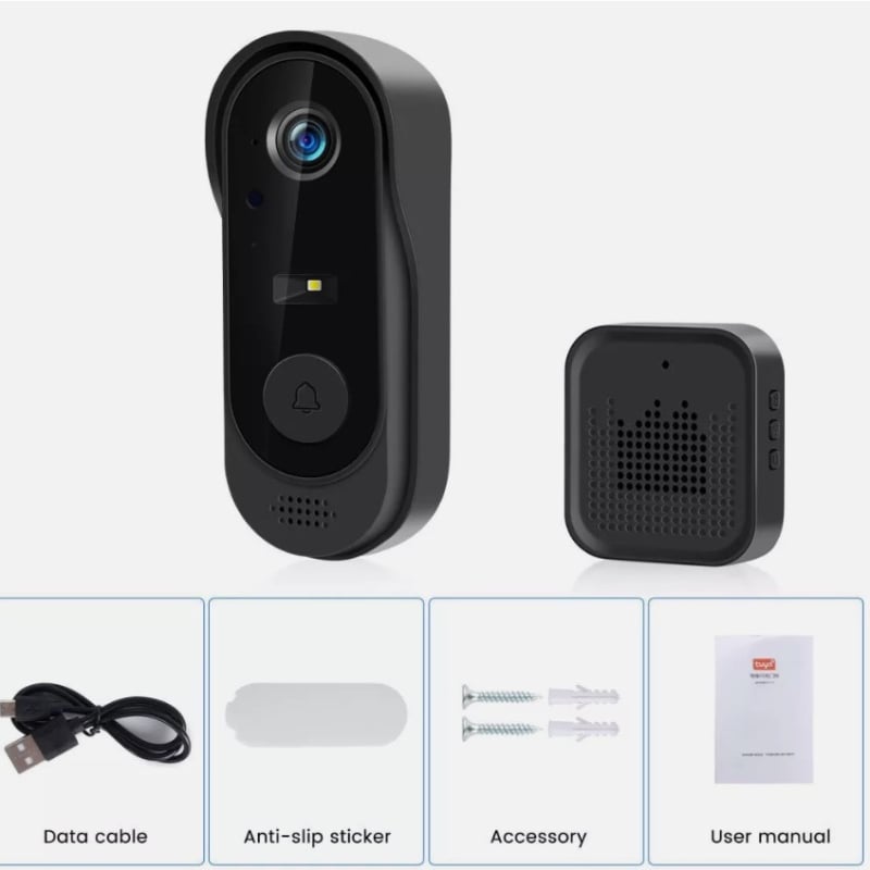Фабрика на едро M9 Smart Life видео звънец tuya дистанционно с висока разделителна способност нощно виждане монитор сграда домофон видео