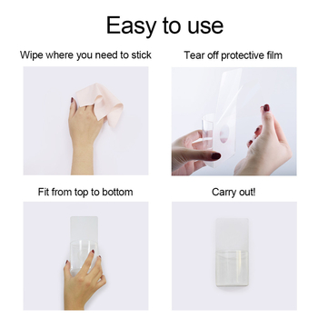 Αυτοκόλλητη θήκη στυλό για το σπίτι, τηλεχειριστήριο, επιτοίχια, κουτί αποθήκευσης, αυτοκόλλητο μπάνιου χωρίς τρυπήματα, χωρίς ίχνη