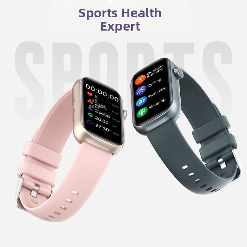 Nauja tarpvalstybinė QS50 išmanioji skambučių apyrankė, 1,47 colio, širdies ritmo, kraujospūdžio, muzikos valdymo žingsnis