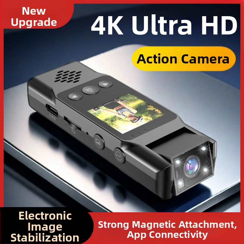 4K üliselge WiFi-kaamera välistingimustes kasutatava spordikaameraga, mida saab kasutada ratsutamiseks ja korrakaitseks mõeldud videosalvesti salvestamiseks