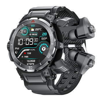 Piiriülene GT100PRO nutikell Bluetooth-kõne TWS-peakomplekt muusika esitamine NFC juurdepääsukontrolliga spordikell