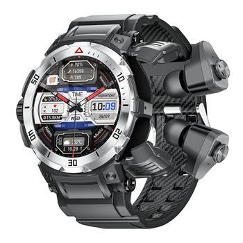 Piiriülene GT100PRO nutikell Bluetooth-kõne TWS-peakomplekt muusika esitamine NFC juurdepääsukontrolliga spordikell