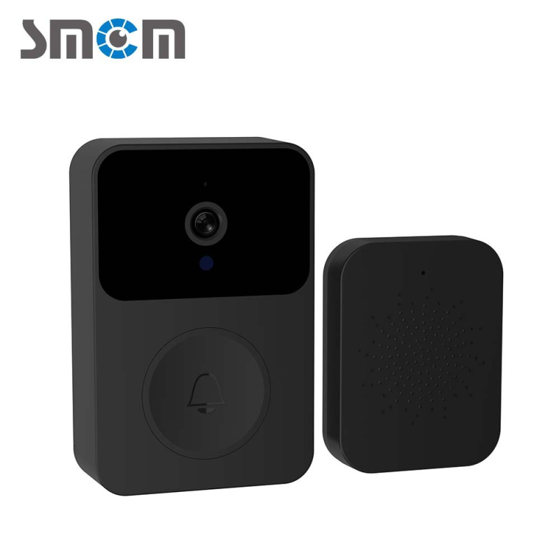 Juhtmevaba video uksekell kaameraga, lainurk nutikas visuaalne WiFi laetav turvauksekell