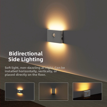 Διασυνοριακή σύνδεση έξυπνο νυχτερινό φως ανθρώπινο σώμα επαγωγική λάμπα υπνοδωματίου διάδρομος σκάλα αυτόματο έλεγχο φωτός μαγνητική λάμπα κομοδίνο φωτιστικό