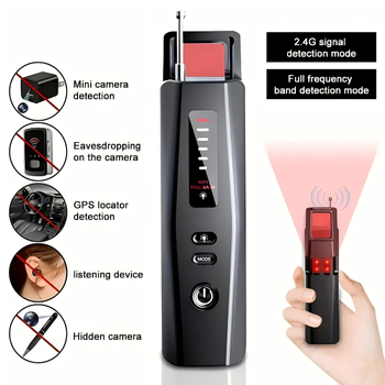 T011 kaameradetektor, tulistamisvastane, jälgimisvastane, positsioneerimisvastane, infrapunane akna skaneerimine, reisiturvalisus