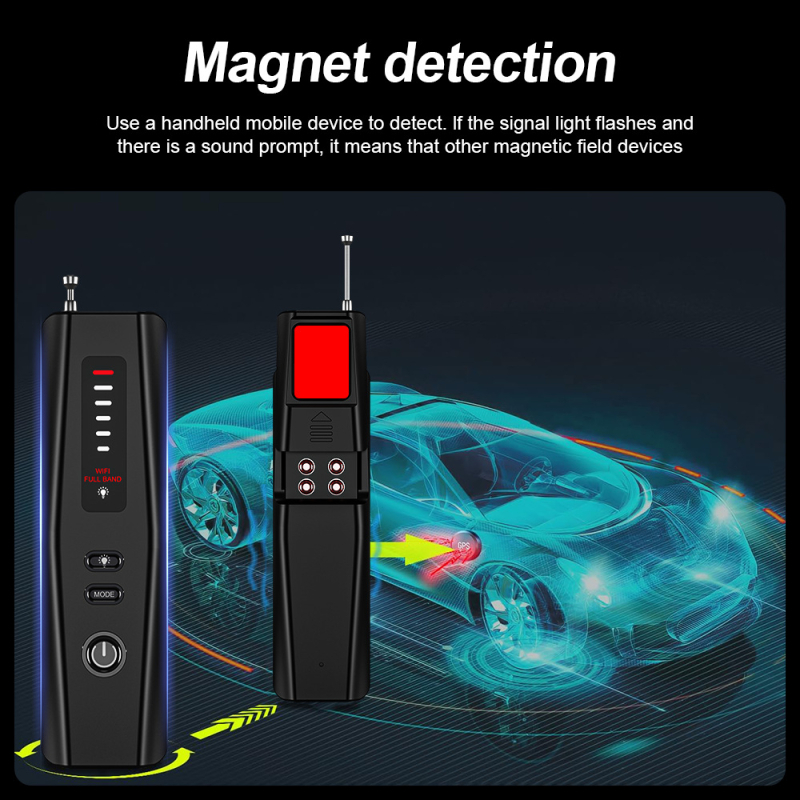T011 kaameradetektor, tulistamisvastane, jälgimisvastane, positsioneerimisvastane, infrapunane akna skaneerimine, reisiturvalisus