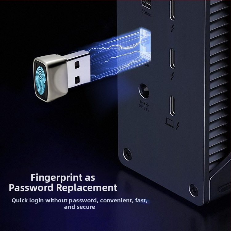 USB устройство за пръстови отпечатъци, вход без драйвери, Plug and Play, метален корпус, преносим компютър, настолен компютър, разпознаване на пръстови отпечатъци