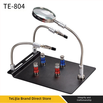 Didinamojo stiklo įrankių stalas su apšvietimu, Aparatūros įrankiai, Mobiliojo telefono pagrindinė plokštė, Skaitmeninės įrangos remontas, Pagalbinis spaustukas su LED