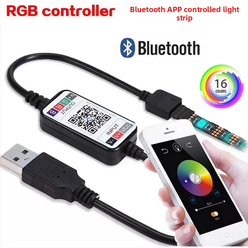 Умна LED лента Bluetooth APP контрол 5050RGB TV фон USB цветна декоративна LED лента костюм