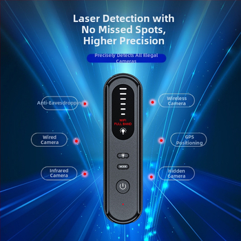 T01 kaameradetektor reisimiseks, piilumisvastane, positsioneerimisvastane, koosolekutele mõeldud, jälgimisvastane magnetdetektor