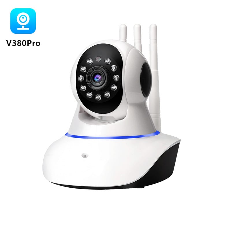 V380Pro камера с три антени, оптична глава, мощна камера, домашно дистанционно безжично HD наблюдение с мобилен телефон