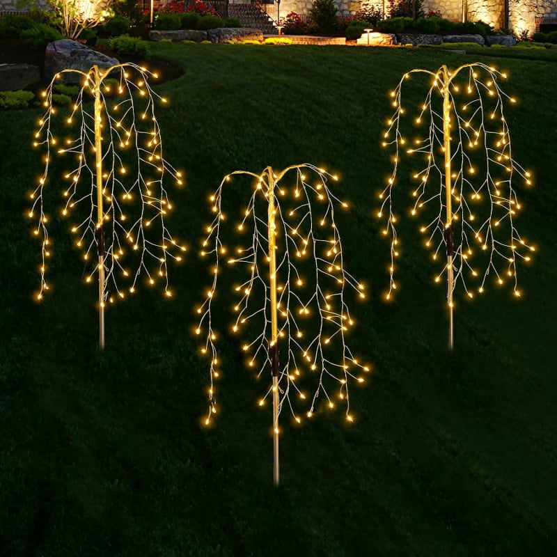 LED solarna vatrometna lampa Vanjska kišootporna podna lampa Svjetlo za dvorište i travnjak Solarna podna lampa Nova godina Proljetni festival