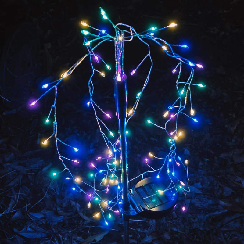 LED saulės fejerverkas, lauko, atsparus lietui, grindų šviestuvas, kiemo, vejos šviestuvas, saulės energija varomas grindų šviestuvas, Naujųjų metų, pavasario festivalis