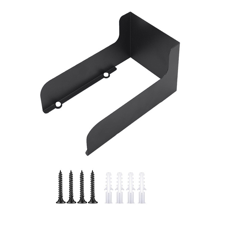 Musta uksekella vihmakatte rõngas uksekella kinnituskomplekt metallist rõngaga uksekella katteplaat visuaalne uksekella vihmakate