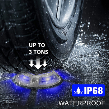 Apvali saulės energija varoma lempa, keturių pusių šviečianti, dviejų spalvų perjungiama, užkasta lempa, kiemo laiptelių takas, aliuminio lydinio atsparumas gniuždymui