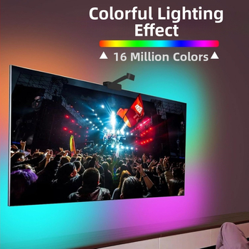 „TV Tv Phantom Color To paties ekrano“ televizoriaus foninis apšvietimas, išmaniojo ekrano foninis apšvietimas, ekrano sinchronizavimas, ekrano susiejimo šviesa