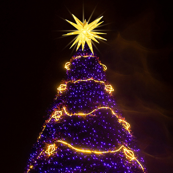 LED intelektualus taškų valdymas RGB „Bluetooth APPA“ stebuklinga spalvų sprogimo žvaigždė, daugiakampė žvaigždės juostos dekoracija, festivalio šviesos styga