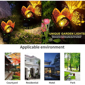 Διασυνοριακές εκρήξεις ηλιακή σιδερένια λάμπα γκαζόν ηλιακή σιδερένια λάμπα γκαζόν φανάρι