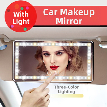 LED-es autós sminktükör napellenző töltőfényű tükör intelligens fényű autós kellékek szépségápolási sminktükör határokon átnyúló külkereskedelem