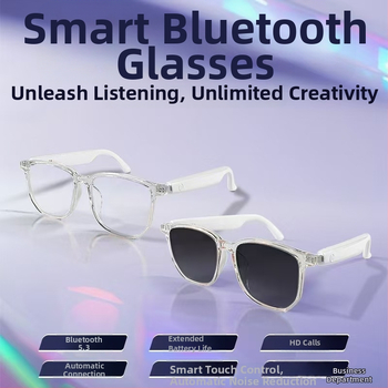 Piiriülesed nutikad prillid Bluetooth-prillid päikeseprillid polariseeritud ultraviolettkiirguse vastased sinise valguse vastased laulukõne vahetatavad läätsed