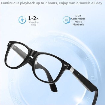 Tehisintellektiga tõlkeprillid Bluetooth-kõnega kaasaskantavad muusika esitamise prillid häälassistendiga traadita spordiprillid