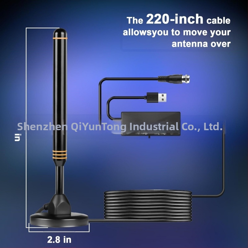 Нова водоустойчива 4K HD вътрешна и външна цифрова телевизионна антена с усилвател на сигнала, HDTV антена