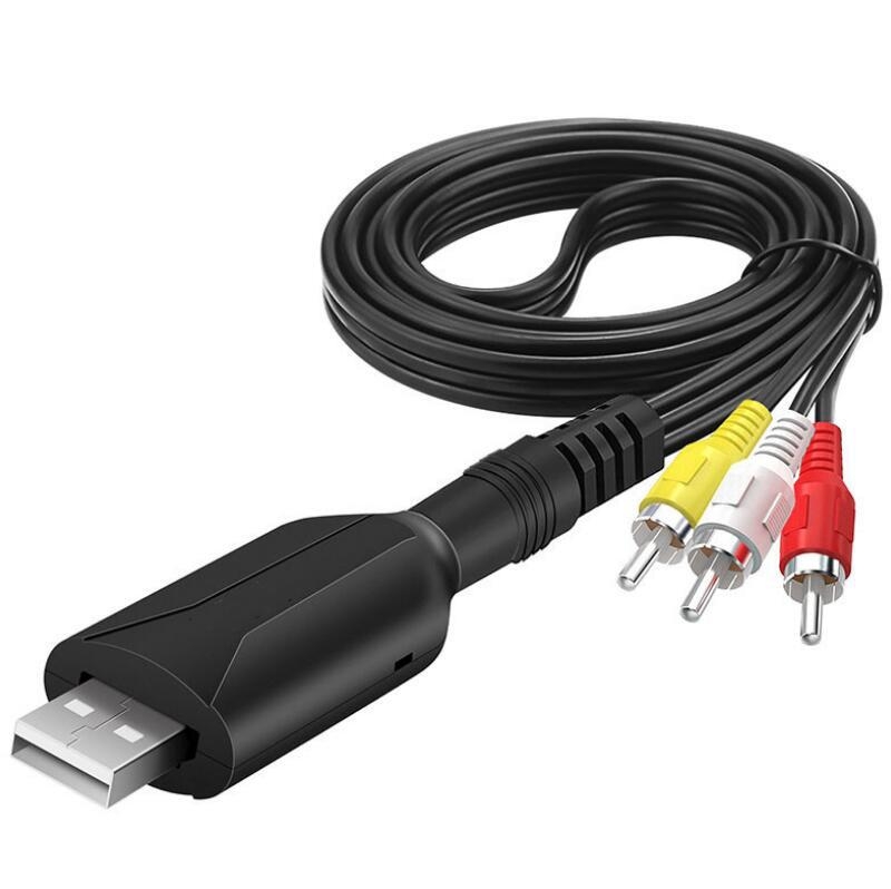 VHS-adapterikaabel USB2.0 salvestuskaart AV-video salvestuskaart USB-st RCA-ks, heli ja video teisendamine