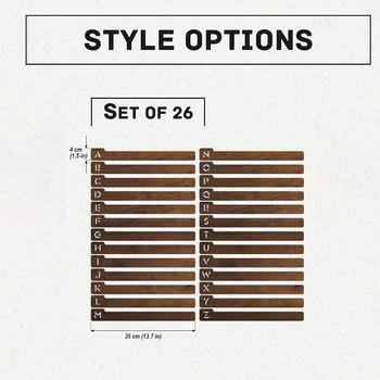 Διασυνοριακές εκρήξεις Amazon Μικρά προϊόντα 26 γράμματα Δημιουργικοί σελιδοδείκτες Υψηλής ποιότητας ξύλινα χειροτεχνήματα χονδρικής