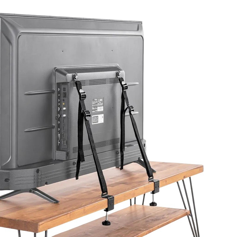 Sanwa Supply topeltklambriga teleri ümberkukkumisvastane rihm, löögivaba teleri kukkumisvastane rihm, reguleeritav kinnitusrihm