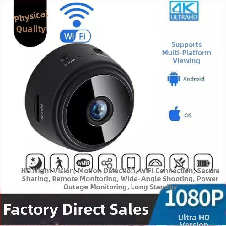 Zahraničný obchod s Blu-ray A9 HD nahrávacou kartou bezdrôtovou WIFI kamerou 1080P plnofarebnou domácou vnútornou aj vonkajšou