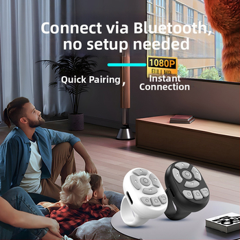 Uus laisk traadita Bluetooth-rõnga kaugjuhtimispult, laetav ülipika akuga, täielikult universaalne teleri kaugjuhtimispult, tootja