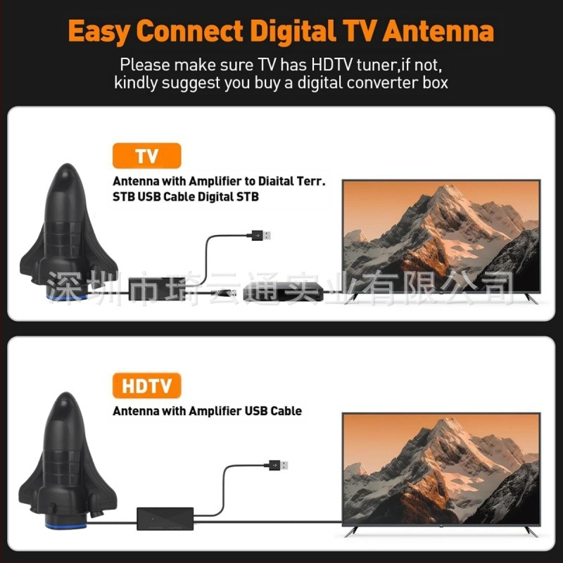Amazon Private Model Нова вътрешна и външна телевизионна антена HDTV антена DVB-T2 High-Definition цифрова телевизионна антена
