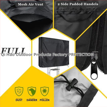 Pārrobežu ražotāju pārvietojams TV pārsegs TV pārsegs iekštelpu un āra vertikāls TV putekļu pārsegs Oksfordas audums