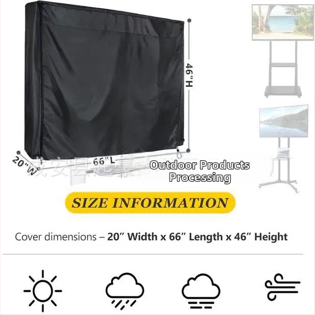 Трансгранични производители на подвижен телевизионен абажур, телевизионен абажур, вътрешен, външен, вертикален, калъф за телевизор, прахоуловител, плат Оксфорд