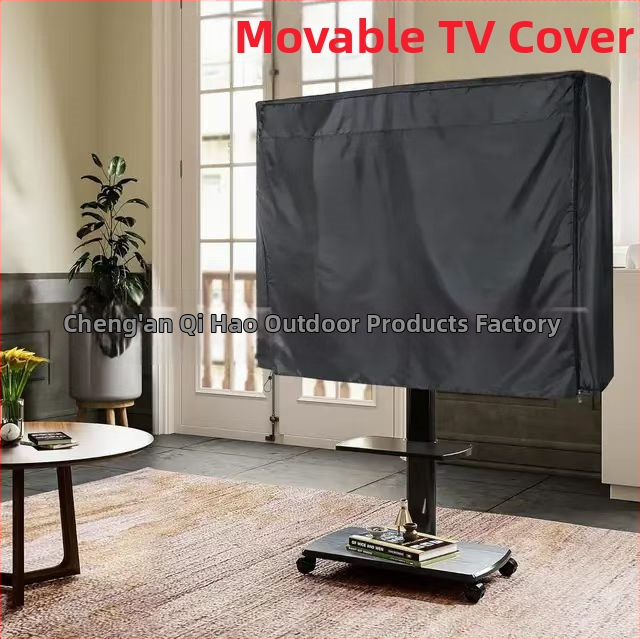 Pārrobežu ražotāju pārvietojams TV pārsegs TV pārsegs iekštelpu un āra vertikāls TV putekļu pārsegs Oksfordas audums
