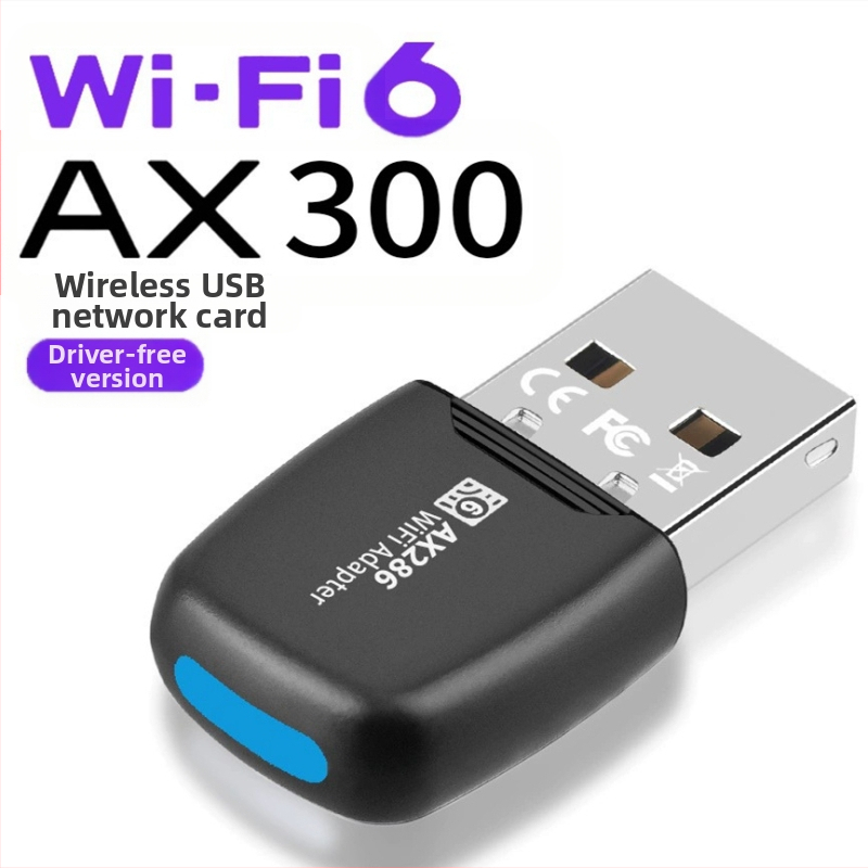 Wifi6 vezeték nélküli hálózati kártya illesztőprogram nélkül 286M asztali laptop USB vezeték nélküli WiFi vevő AP adó