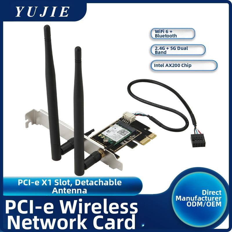 Κάρτα προσαρμογέα M.2 NGFF σε PCIE WIFI6 κατάλληλη για κάρτα ασύρματου δικτύου AX210 AX200 για επιτραπέζιους υπολογιστές διπλής ζώνης