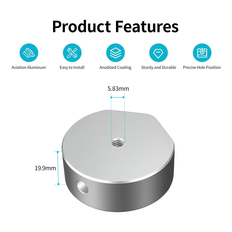 Star mini alumiiniumsulamist adapter statiivile 1/4 adapterklambri ühendusadapter