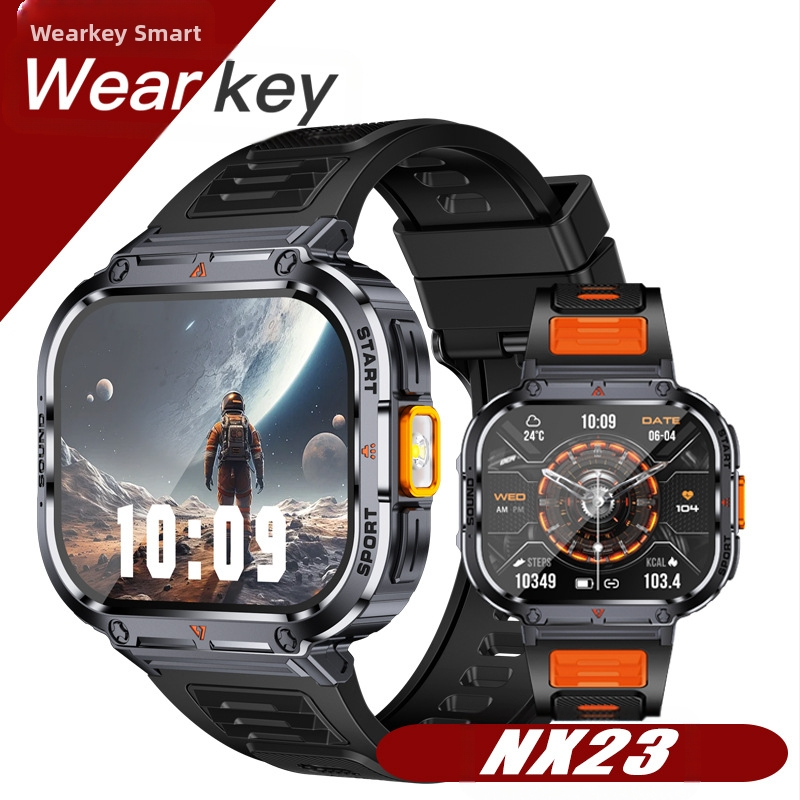 Új NX23 okosóra, 2,0 hüvelykes szélesvásznú, 400 mAh-s akkumulátorral, fiziológiai, egészségügyi és személyiségjegyekkel, információs nyomógombbal.