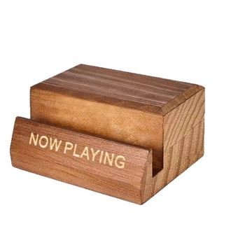 Polc fa bakelit lemeztartó egyszerű magazintartó lemez CD-állvány talp vinil fa talp