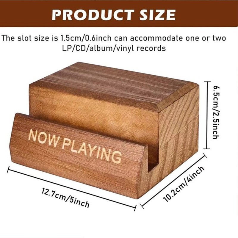 Polc fa bakelit lemeztartó egyszerű magazintartó lemez CD-állvány talp vinil fa talp