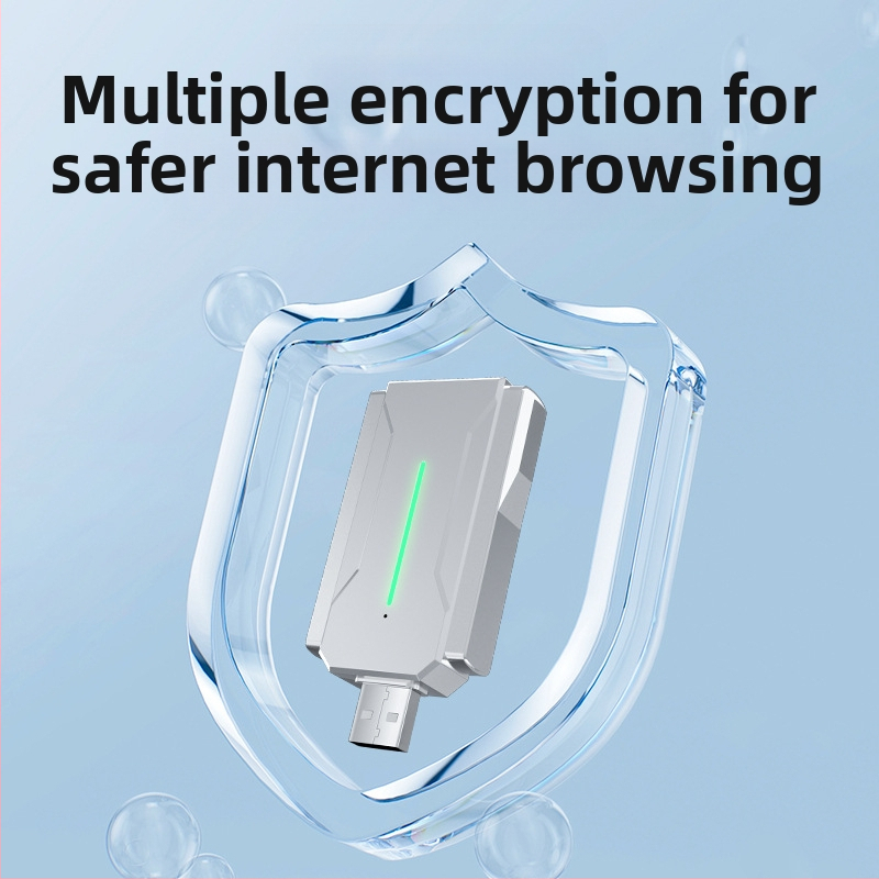 Безжична мрежова карта Bluetooth BT5.4 WiFi6 без устройство AX600 Bluetooth WiFi 2-в-1 USB WiFi приемник