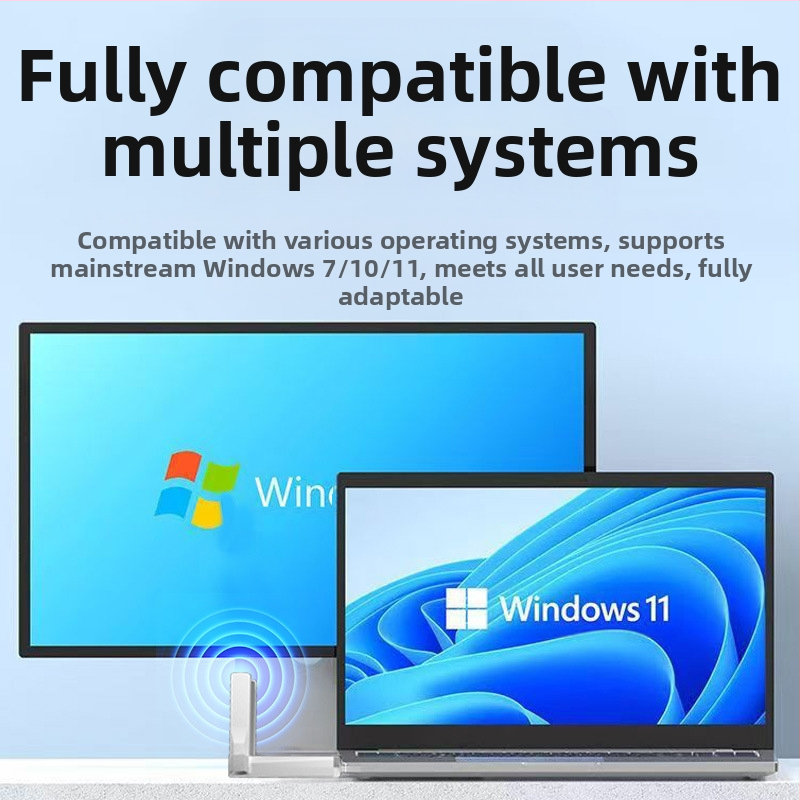 Безжична мрежова карта Bluetooth BT5.4 WiFi6 без устройство AX600 Bluetooth WiFi 2-в-1 USB WiFi приемник