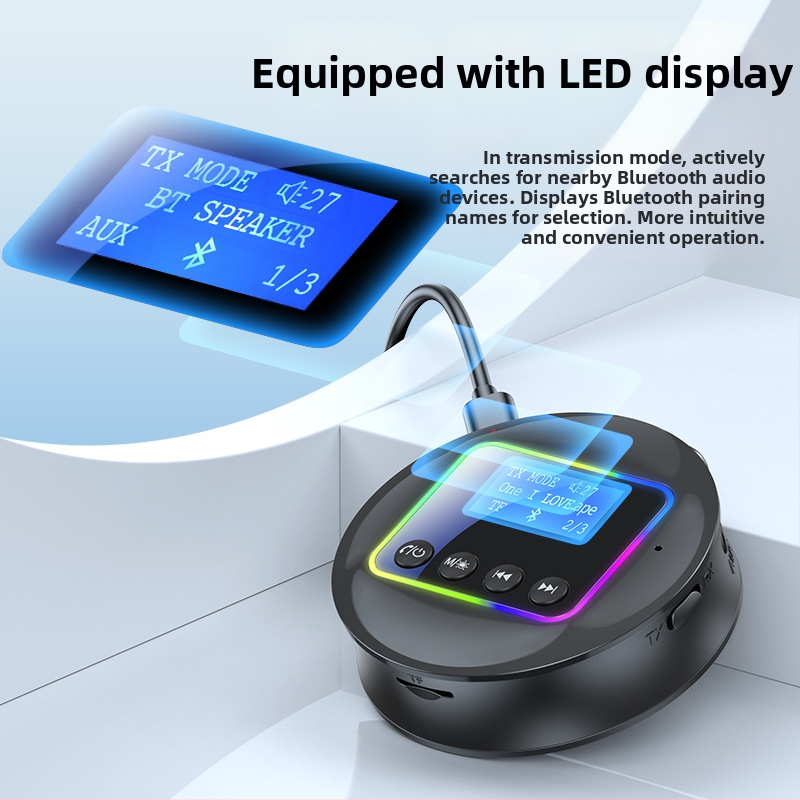 Bluetooth 5.4 адаптер, приемане и предаване, 2 в 1, син аудио приемник, NFC, Bluetooth адаптер за секунди свързване