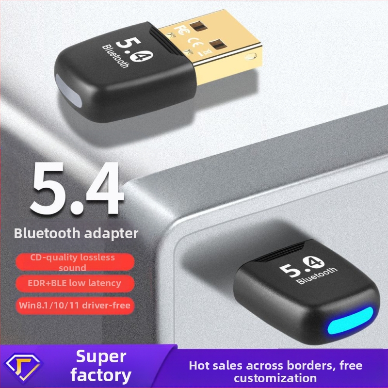 Uus Bluetooth-adapter 5.4 draiverivaba lauaarvuti sülearvuti USB Bluetooth-vastuvõtja saatja kõrvaklappide kõlar