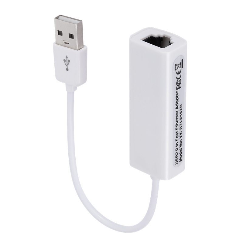 Placă de rețea USB 2.0 fără driver, USB la RJ45, 100 m, placă de rețea cu fir, pentru tabletă și laptop, placă de rețea externă